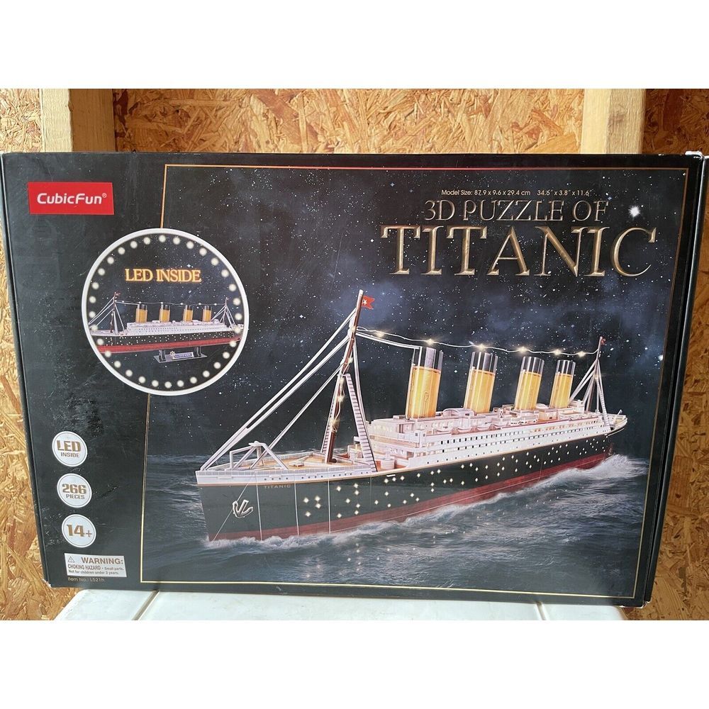 CubicFun 3D Puzzle Adults RMS Titanic Ship Toy Model Kit 266 Pcs